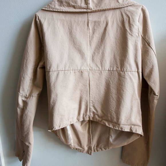 XJF MC Asymmetrical Jacket Size Large Khaki - Picture 2 of 3